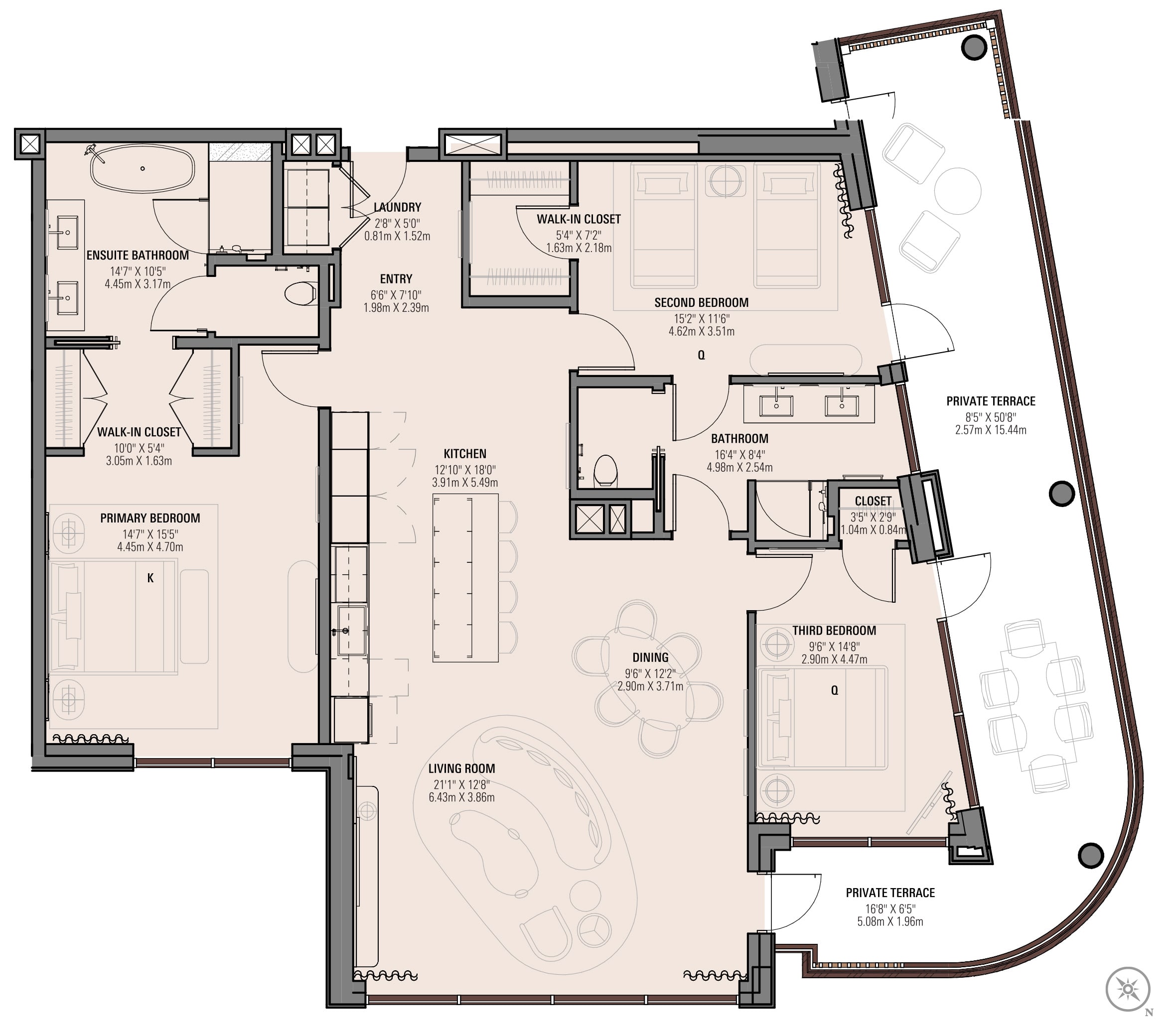 Branded Residences | 3 Bedroom