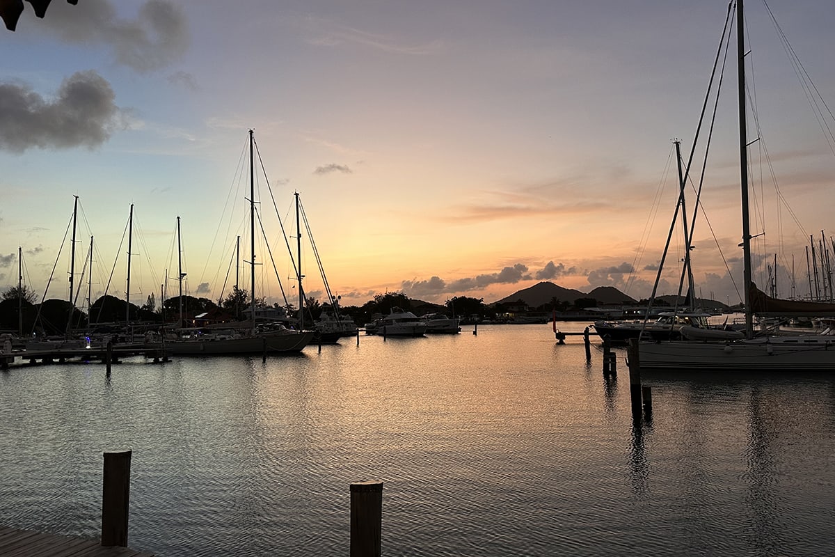 Ocean sunset at Nikki Beach Antigua Residences