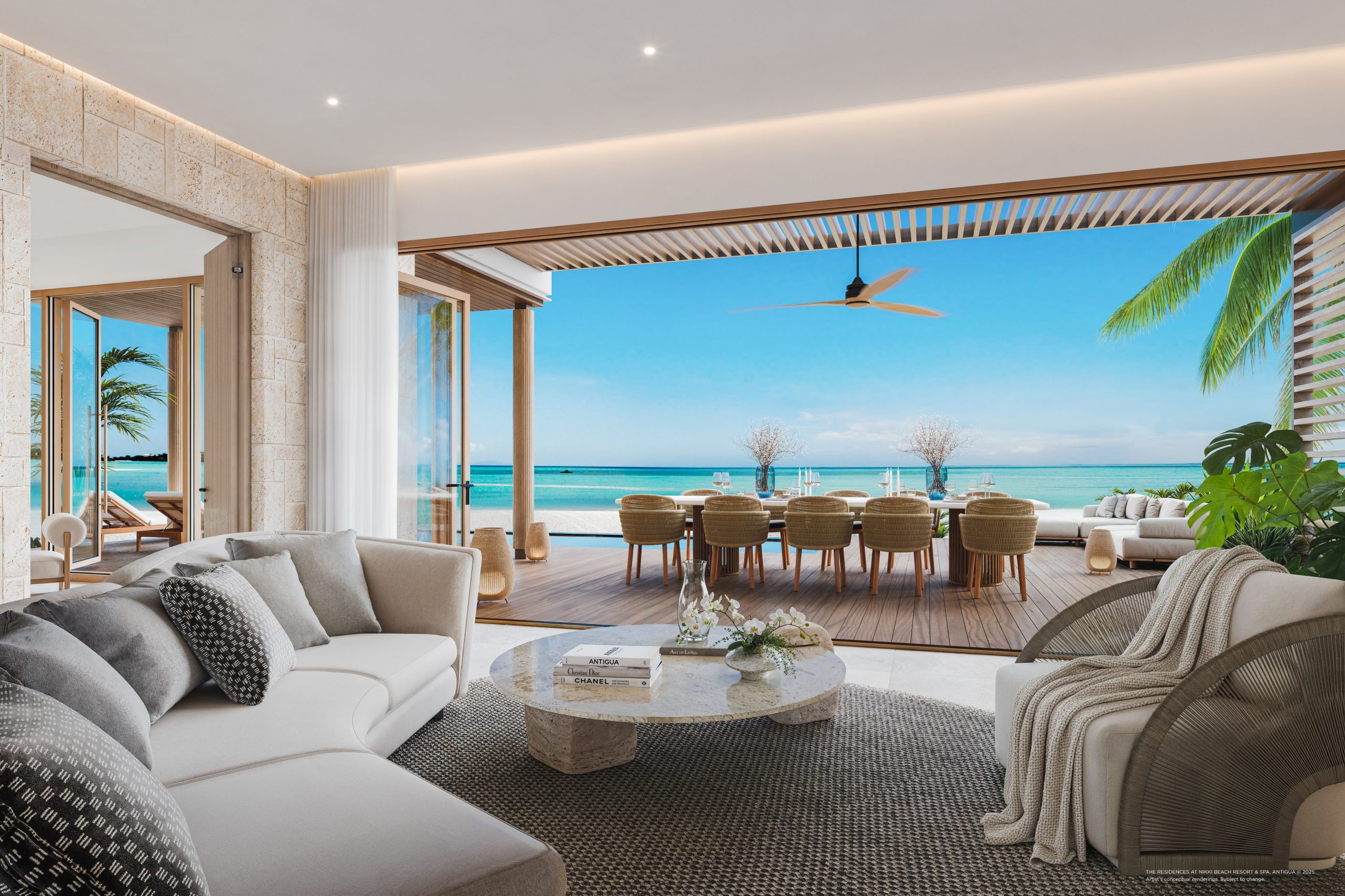 Private beachfront luxury villas antigua