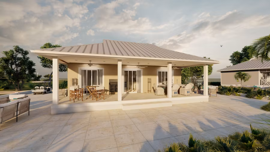 The Coconut Cottage, a hurricane resistant modular home by BAUHU