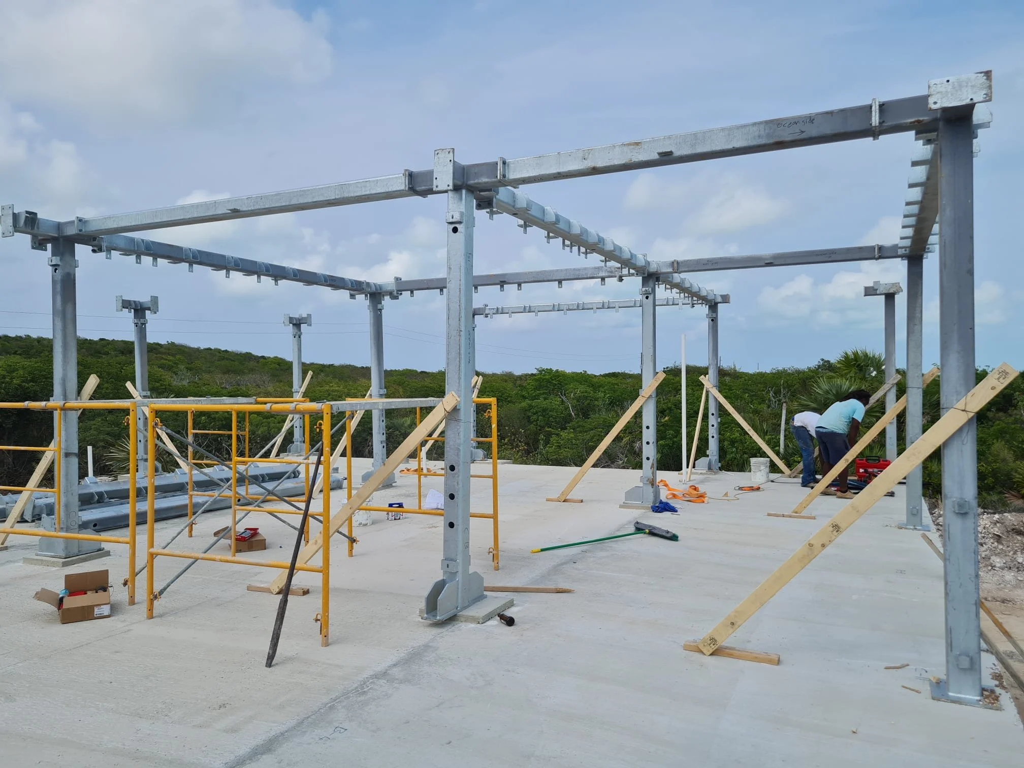 Steel frame, hurricane proof homes